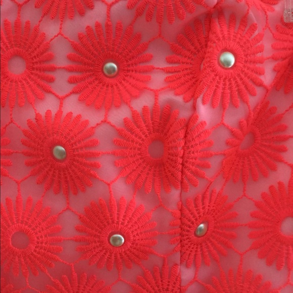 Fiesta hot pink pinwheel organza Payton dress - Picture 3 of 10